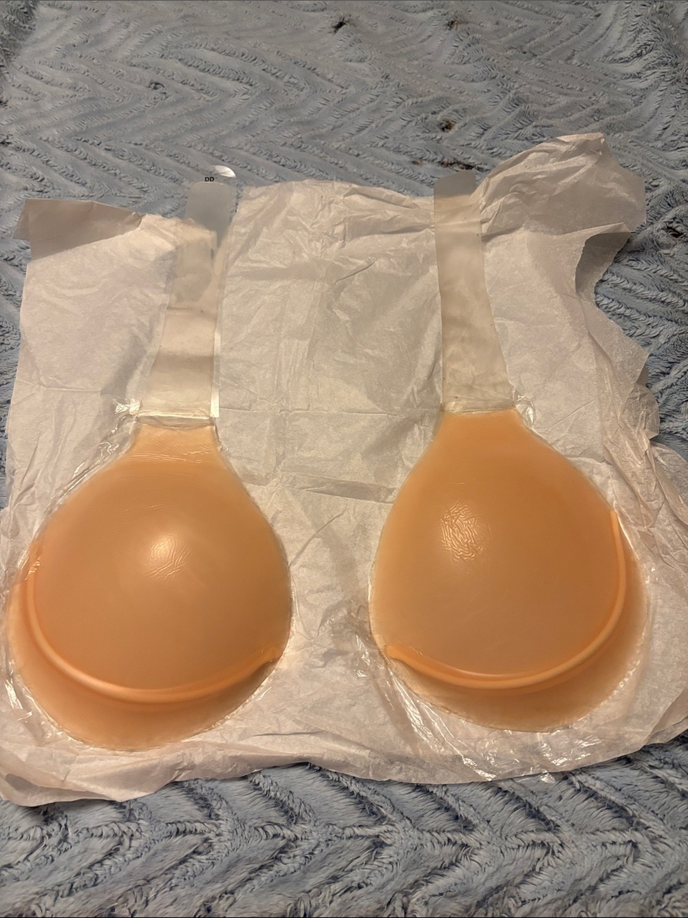 Adhesive Stick-On Silicone Bra Cups in Nude - Picture 2 of 3